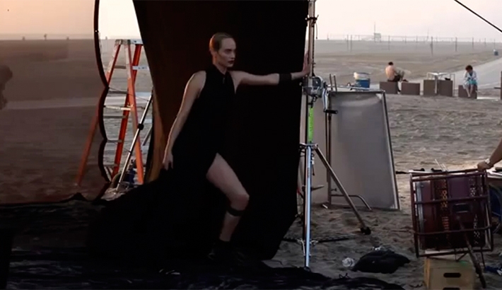 A Peek Behind the Scenes with Peter Lindbergh and Amber Valletta