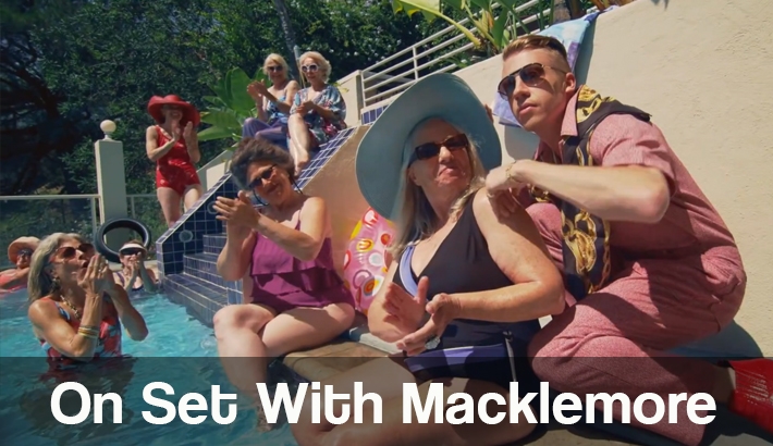 On Set With Macklemore and Sexy Grandmas