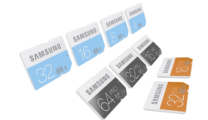 Samsung Jumps Out into the SD / microSD Card Space with Color-Coded Line