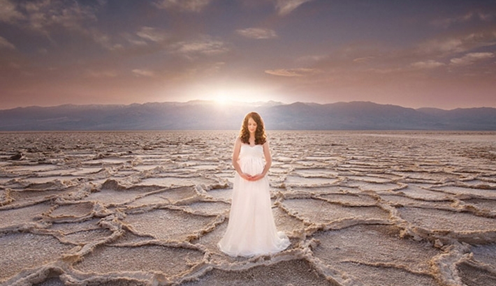 Pregnant in Death Valley