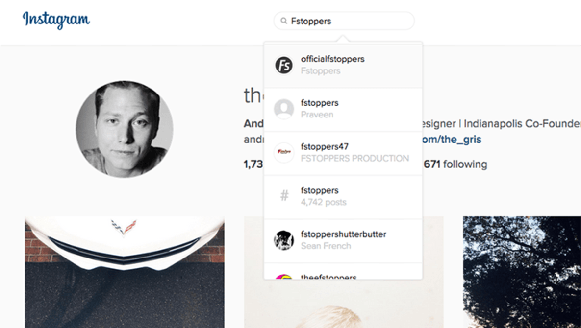 Instagram Redesigned Profiles for Web, Finally Add Search Capabilities