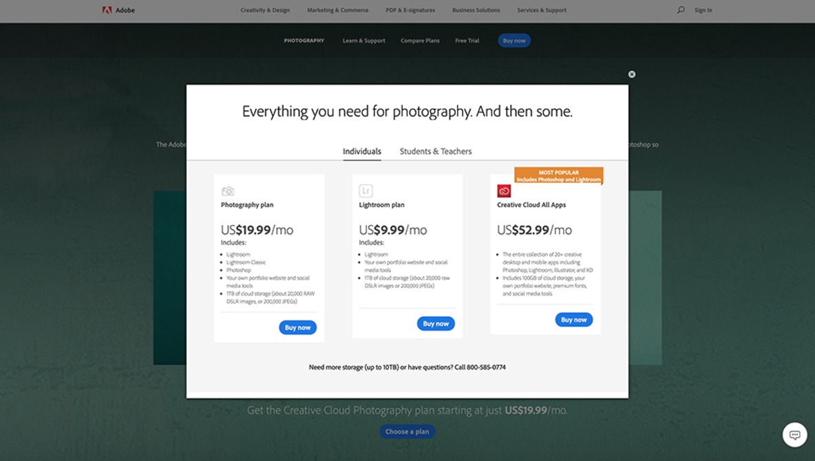 Adobe's $10 Photography Plan Missing for Some Users as Adobe Runs 'Tests'