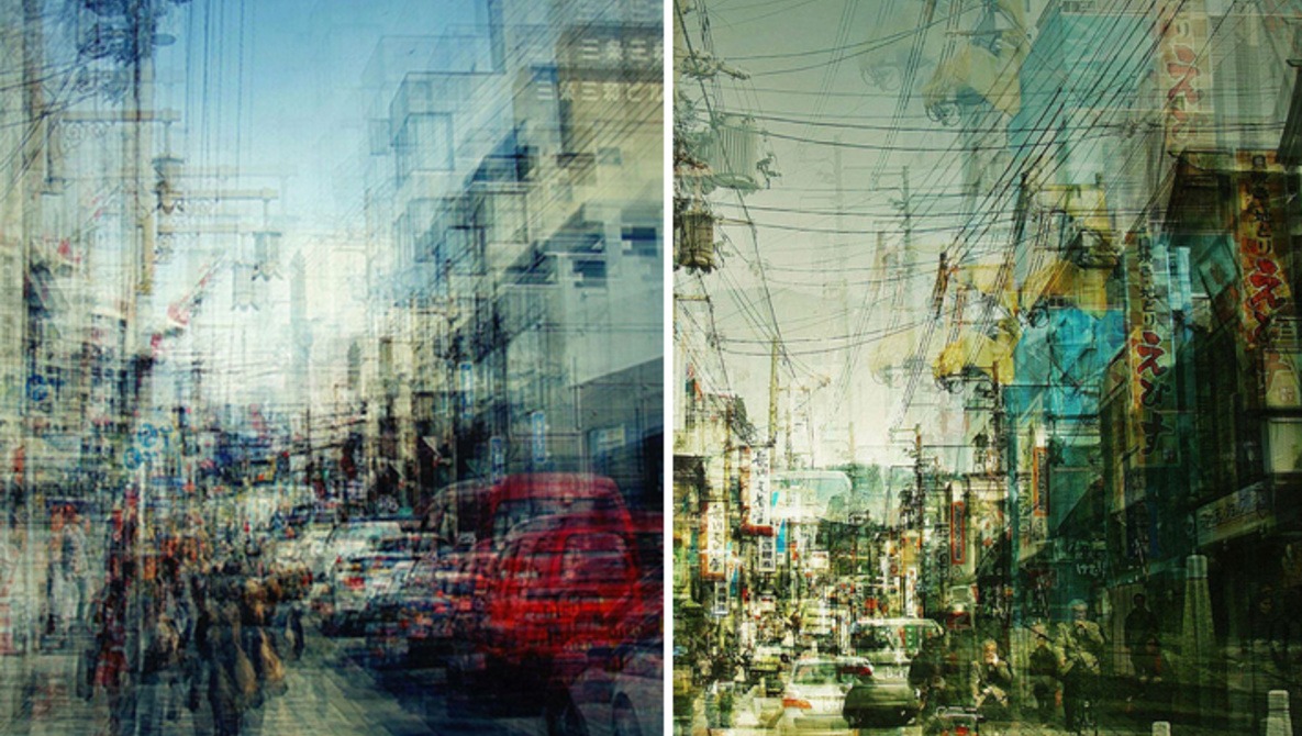Urban Landscapes of Japan, Shot with Multiple Exposures