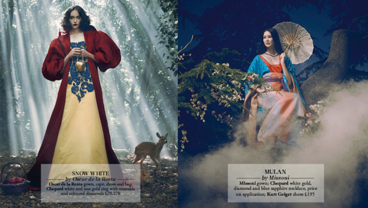Disney Princesses Meet High Fashion For Harrods In London