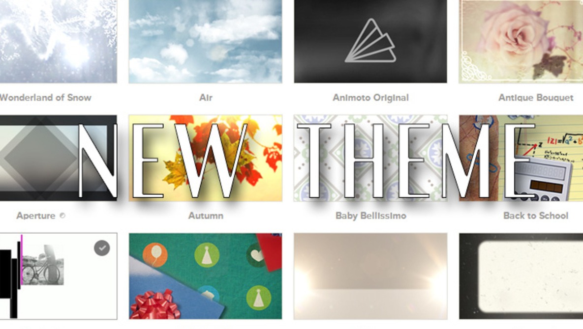 Do You Use Animoto? Check Out This New Simple Theme