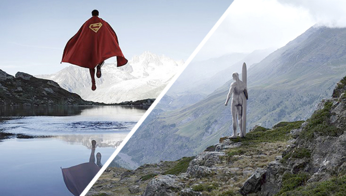 Superheroes Beautifully Photographed Far Away From Any Action