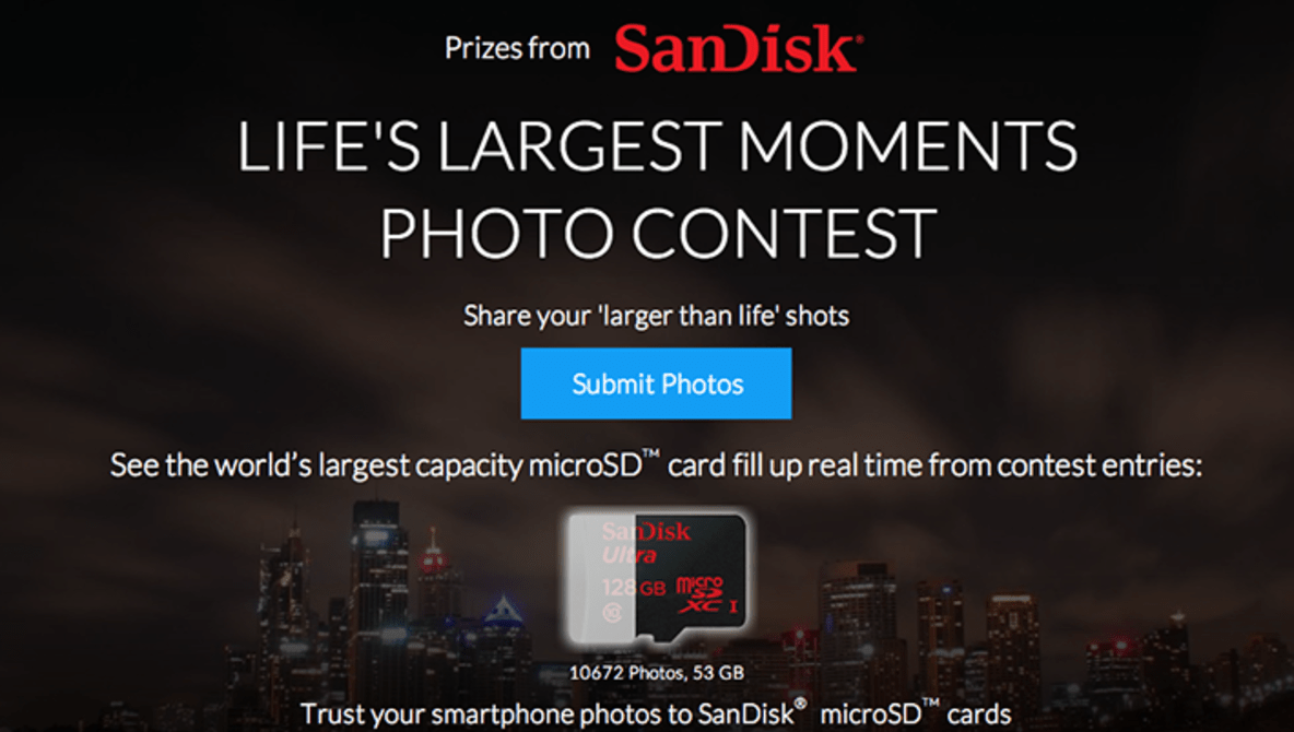 Weekly Contest: Win a SanDisk 128GB microSDXC Card with Adapter