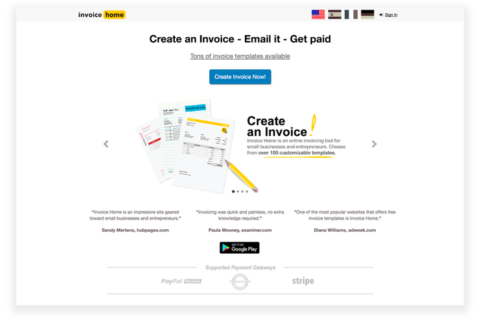 fstoppers reviews invoice templates from invoicehome com fstoppers