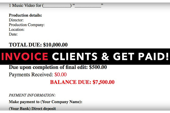 how to build a proper invoice template for your photography business videography invoice