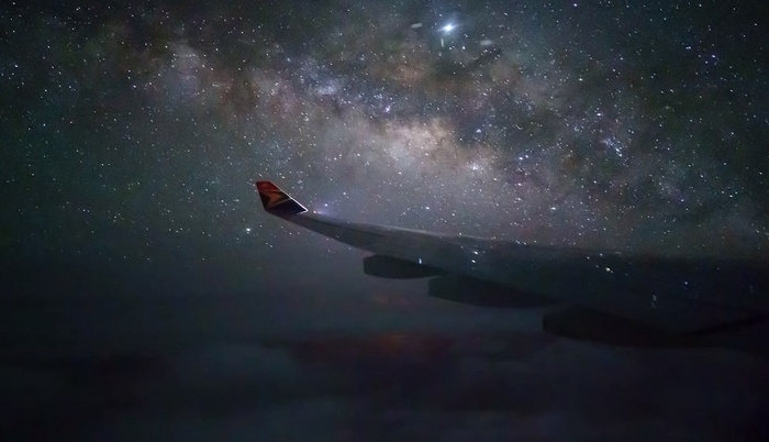 Photographing the Milky Way From an Airplane? by Evan Kane Photographing the Milky Way From an Airplane?