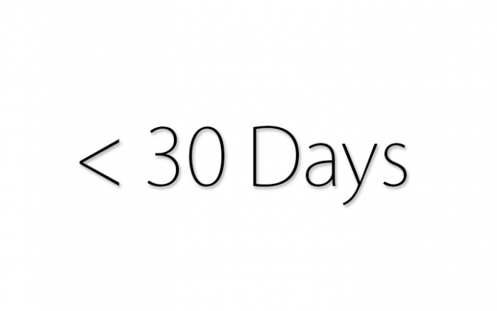 Image result for less than 30 days