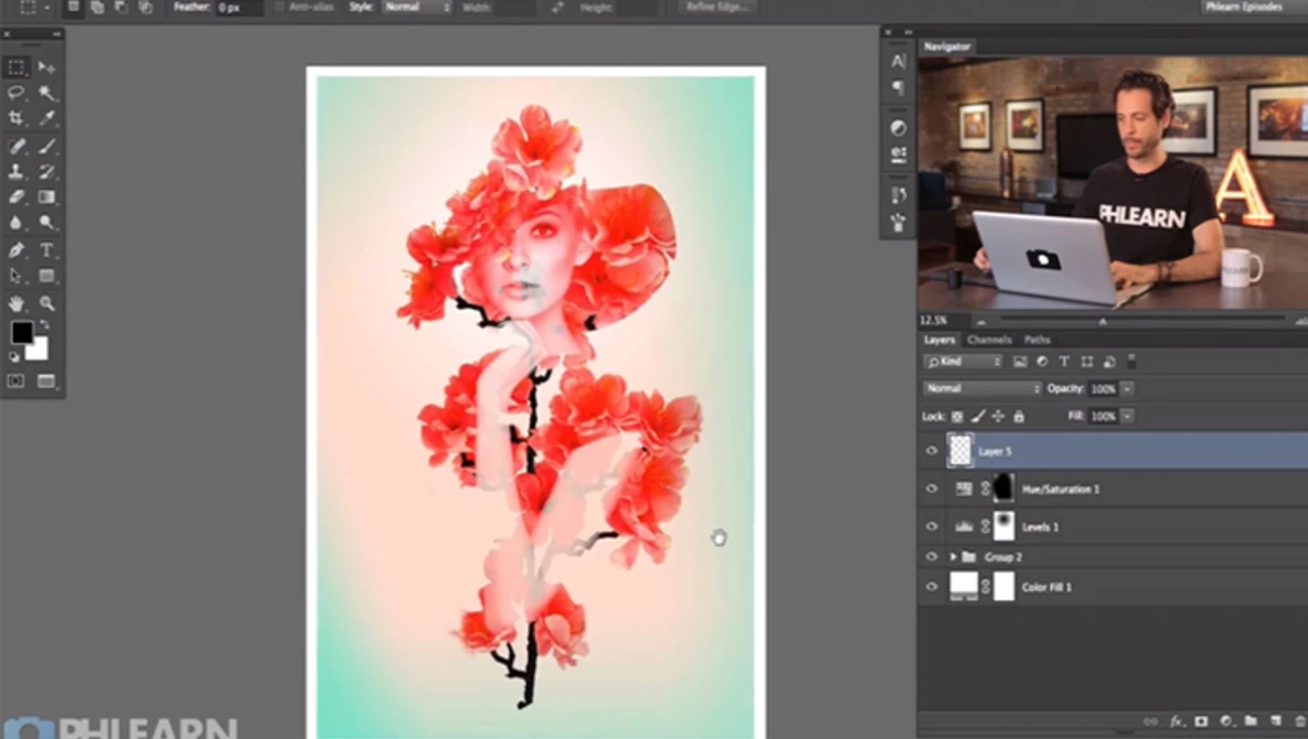 Watch How To Create a Double Exposure in Photoshop on YouTube.