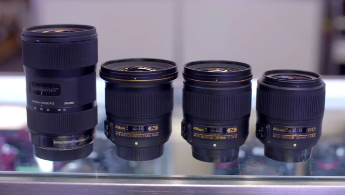 Watch Sigma 18-35mm F1.8 vs Nikkor Primes Shootout on YouTube.