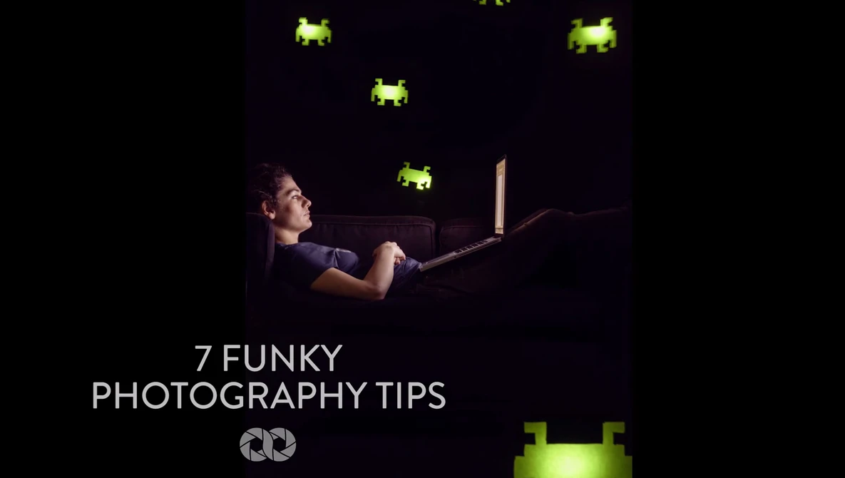 Watch 7 funky photography tips on YouTube.