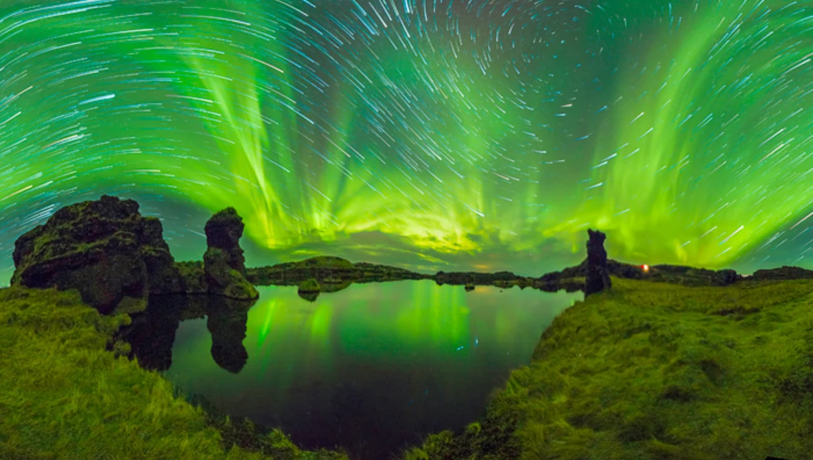 Watch Aurora Panoramas Acoustic Borealis 4k 360 on YouTube.