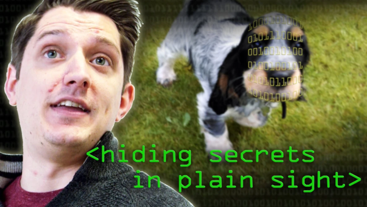 Watch Secrets Hidden in Images (Steganography) - Computerphile on YouTube.
