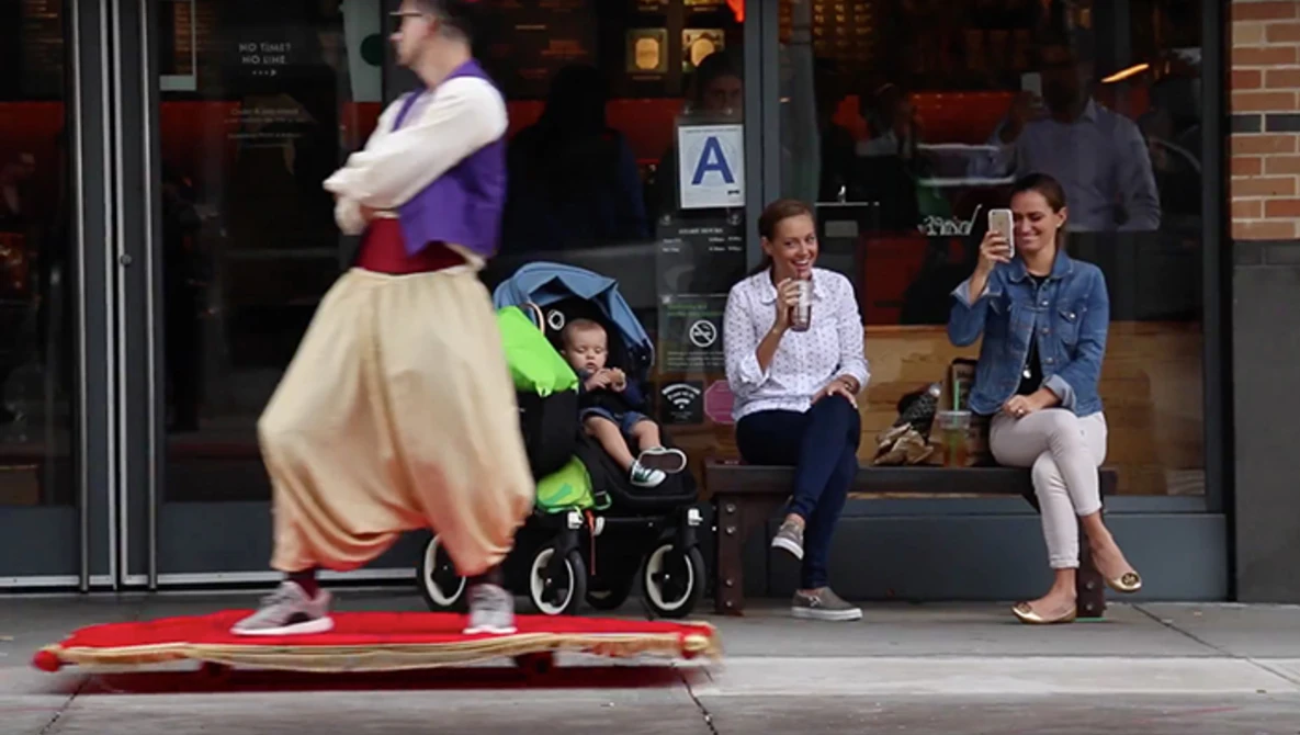 Watch ALADDIN MAGIC CARPET PRANK on YouTube.