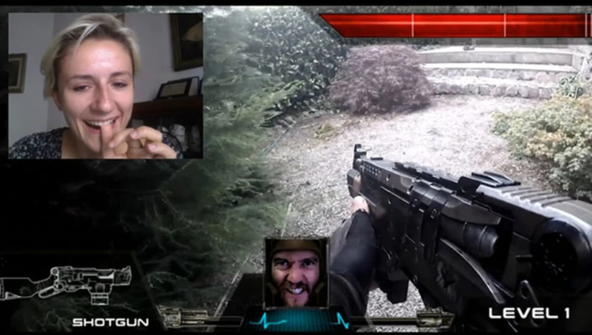 Watch Real Life First Person Shooter (Chatroulette version) on YouTube.