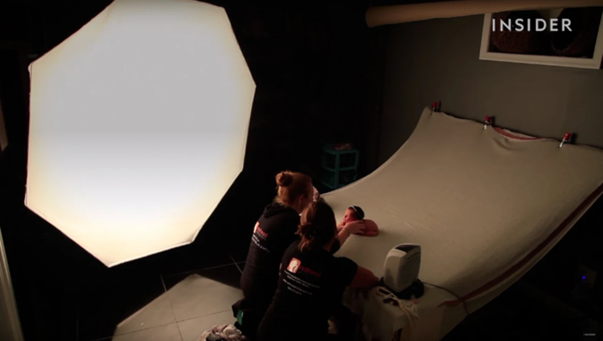 Watch How baby photographers get such heart-melting pictures of newborns on YouTube.