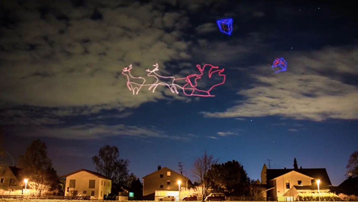 Watch World’s First Drone Light Painting - THE CHRISTMAS EDIT - on YouTube.