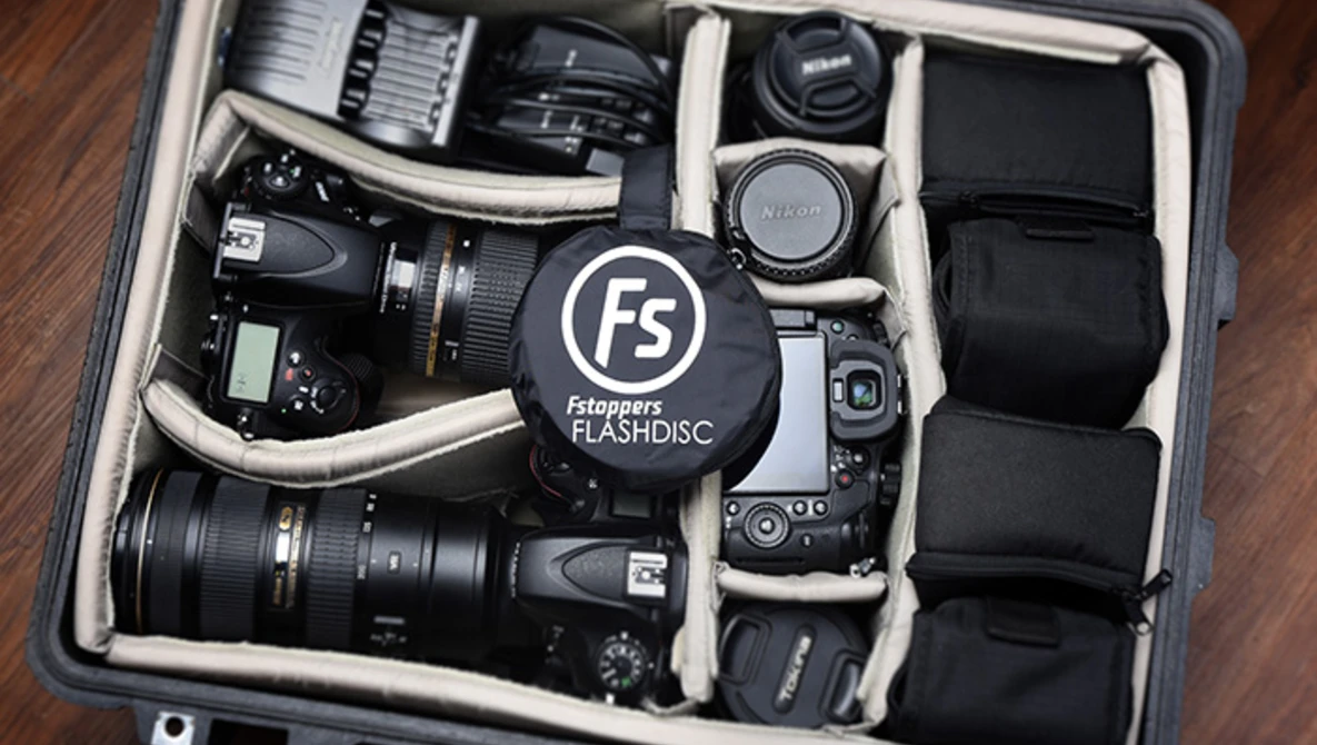 Watch Fstoppers FlashDisc Portable Speedlight Softbox Promo on YouTube.