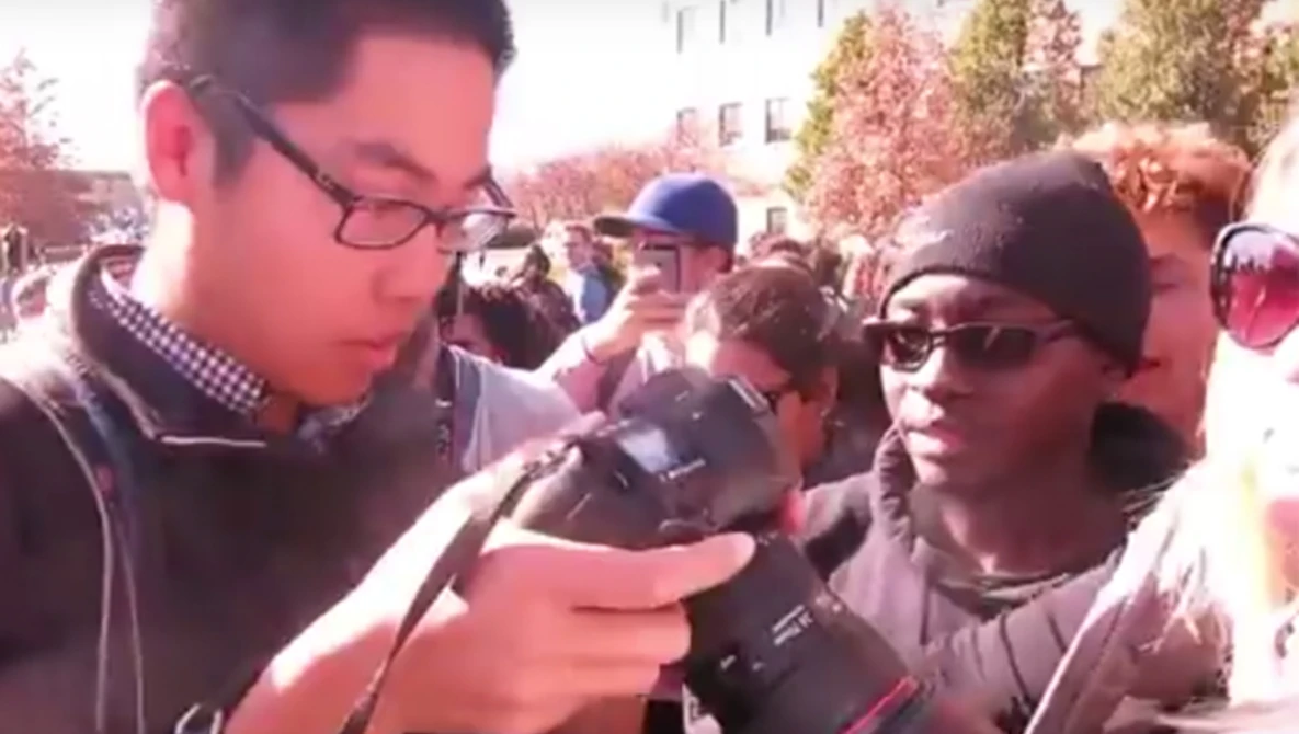 Watch #ConcernedStudent1950 vs the media at Mizzou on YouTube.