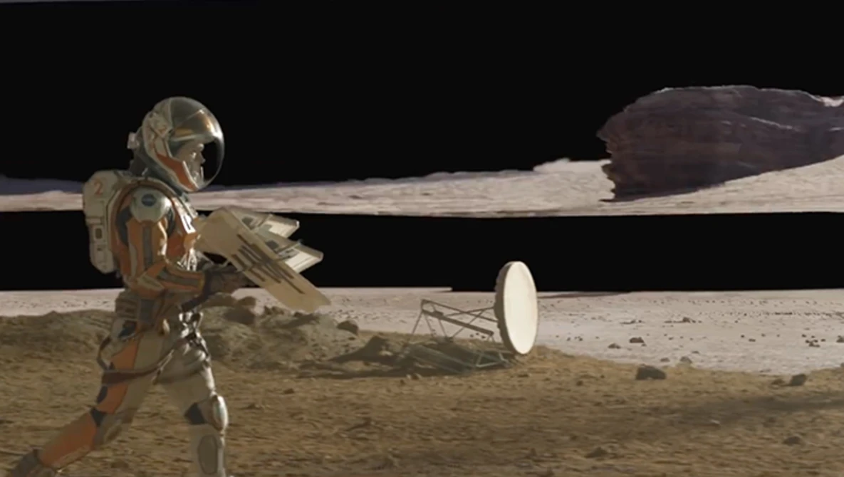 Watch MPC The Martian VFX breakdown on YouTube.