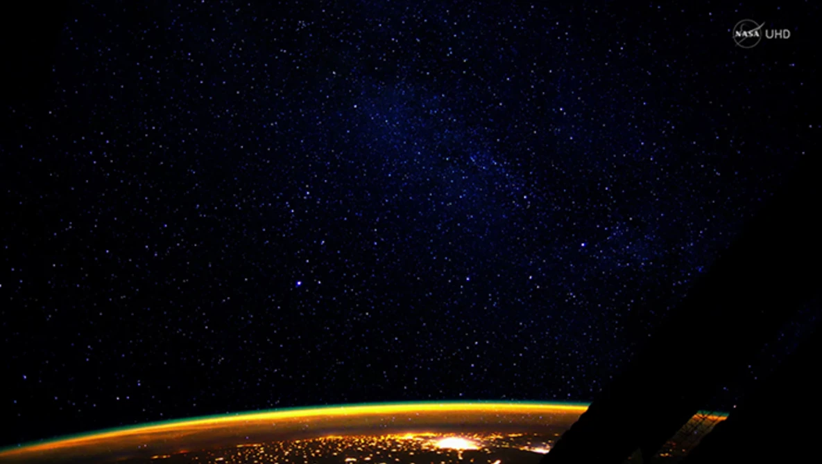 Watch Stunning Aurora Borealis from Space in Ultra-High Definition (4K) on YouTube.