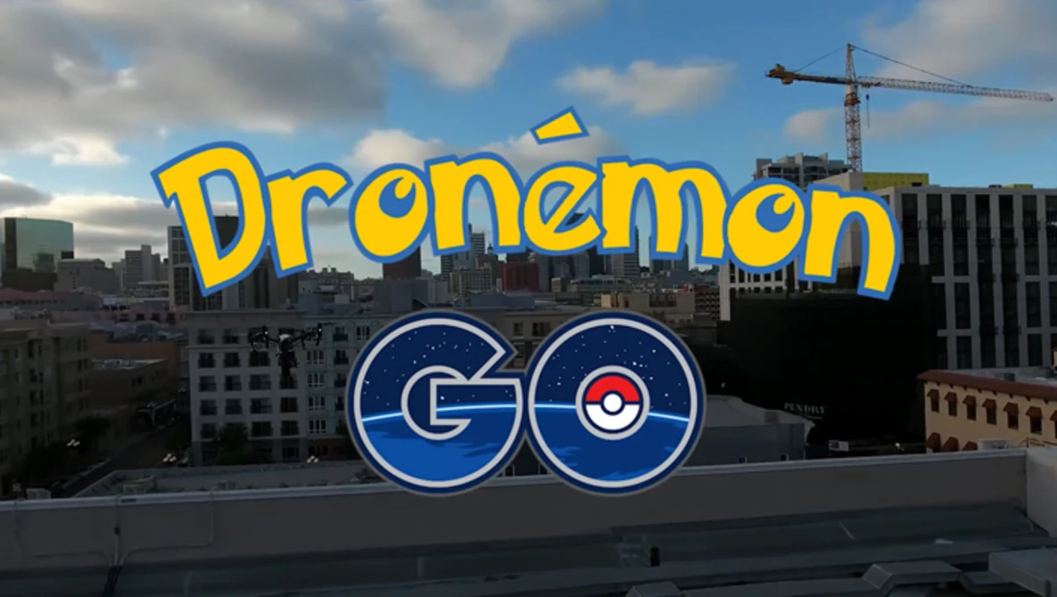 Watch Dronemon Go - Pokemon Go with a Drone on YouTube.