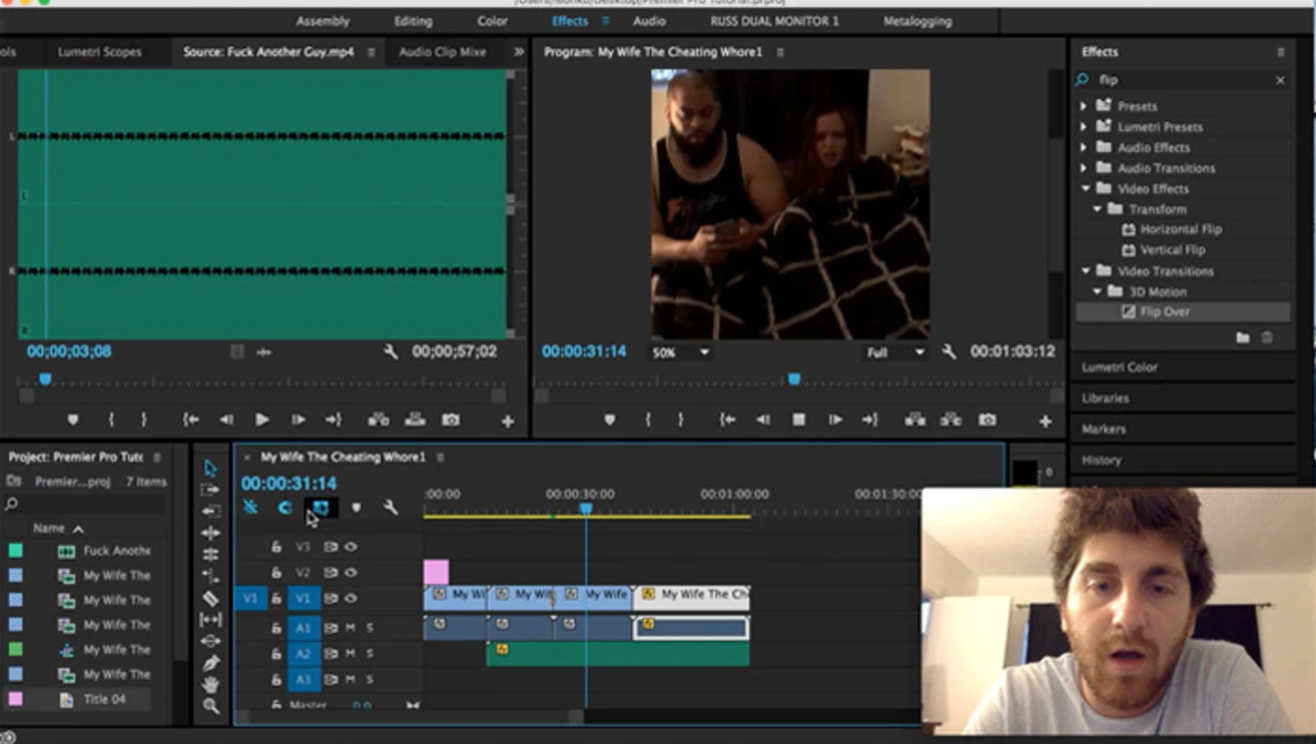 Watch Adobe Premiere Pro - Basic Tutorial on YouTube.