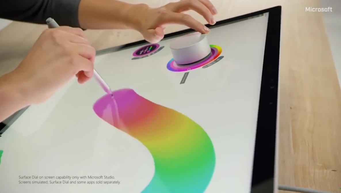 Watch Microsoft's Surface Dial hands on on YouTube.