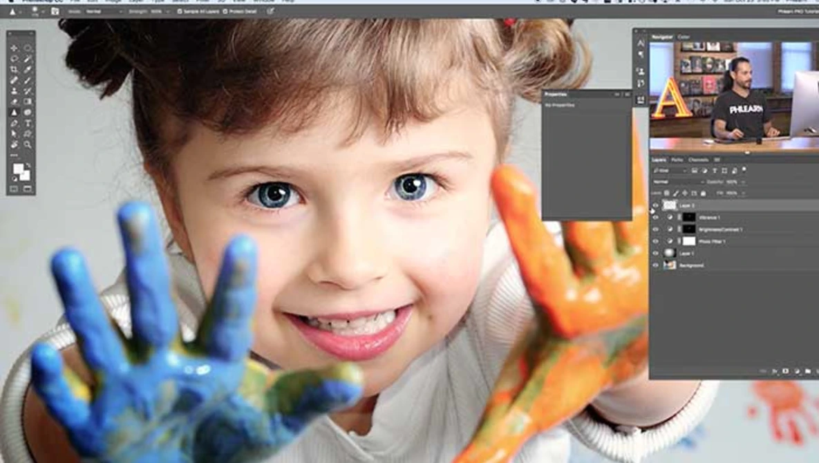 Watch 3 Steps to Editing Children's Photos in Photoshop on YouTube.