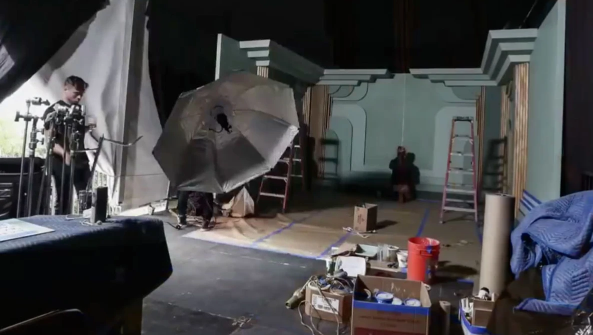 Watch Oscars Vanity Fair Portrait Studio Setup Time-lapse on YouTube.