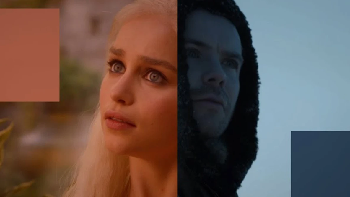 Watch 7 seasons of color on Game of Thrones, in one chart on YouTube.