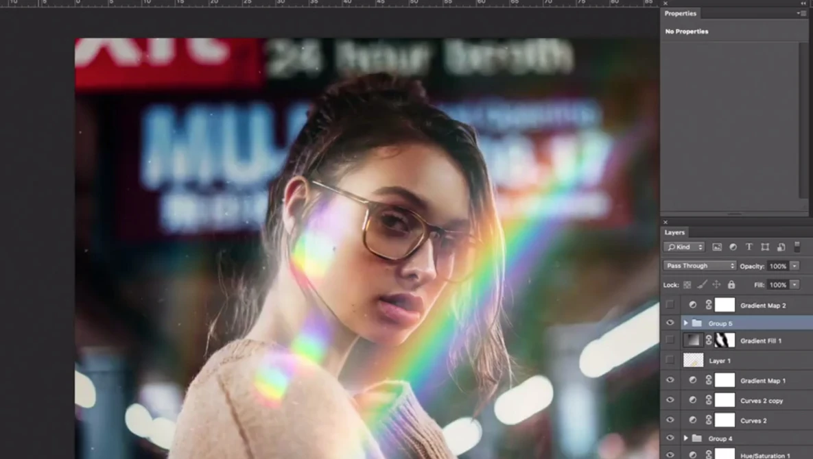 Watch Create Rainbow Lights On Your Photos on YouTube.