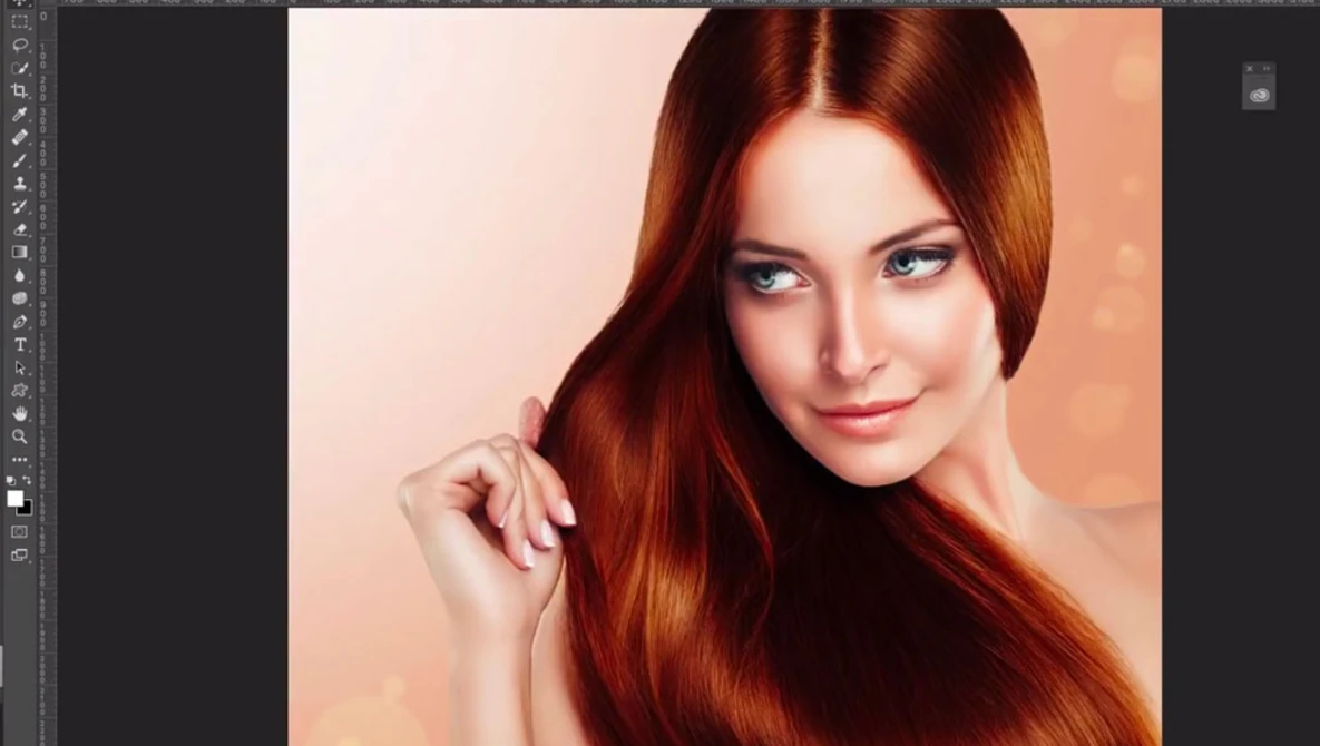Watch Change HAIR to ANY COLOR in Photoshop, black, blond, red and multicolored on YouTube.