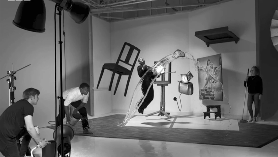 Watch A Recreation of Philippe Halsman's 'Dali Atomicus'!  - by Karl Taylor on YouTube.
