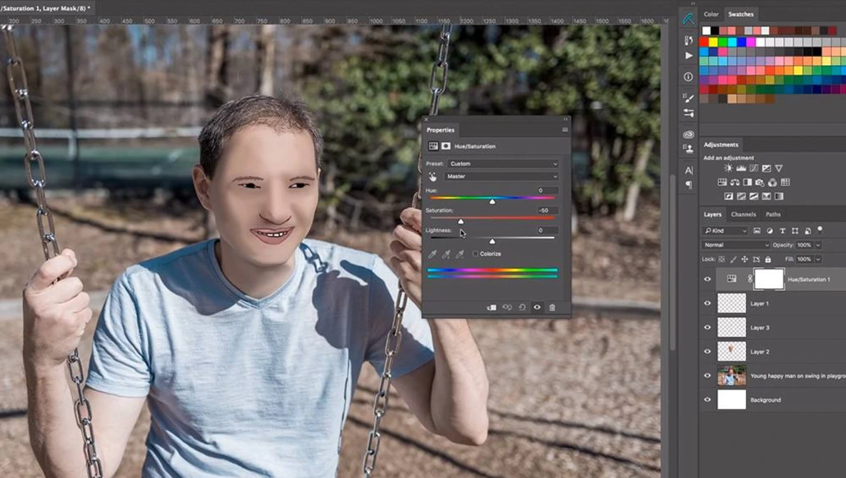 Watch How to retouch images like cartoonish PAM DAVE ZARING viral hit portraits on YouTube.