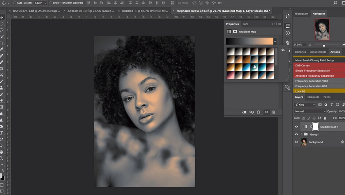 Watch Photoshop Tutorial: How To Get Amazing Skin Tones In Photoshop on YouTube.