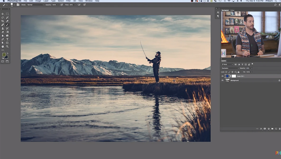 Watch How to Create a Cinematic Look in Photoshop in 2 Minutes on YouTube.