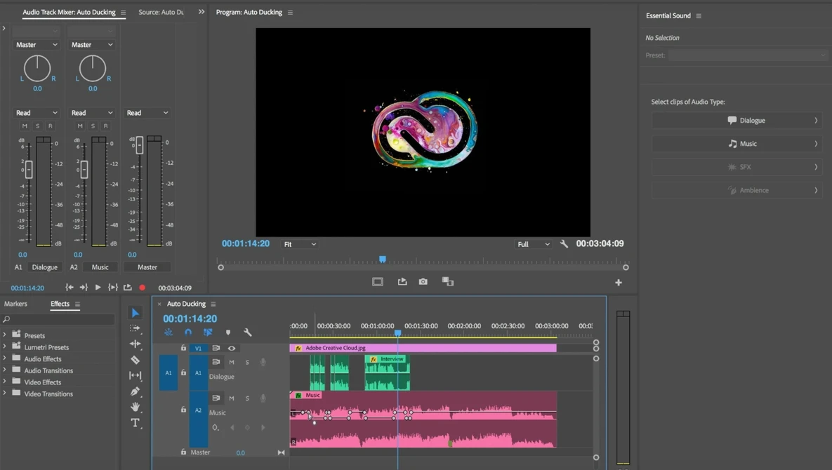 Watch New Audio DUCKING Feature in Adobe Premiere Pro (April 2018) on YouTube.