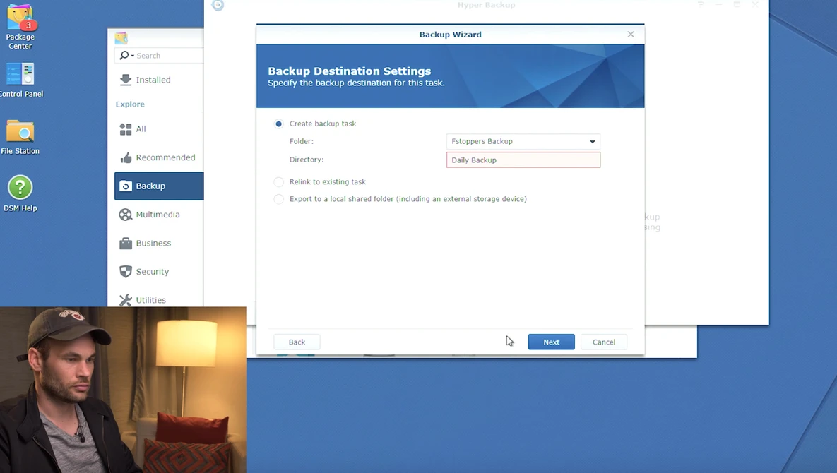 Watch How To Back Up Your Synology NAS To The Cloud Using Hyper Backup on YouTube.
