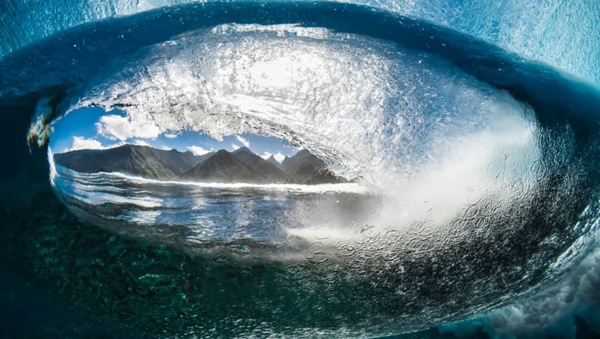 Watch SURFACE: A New Perspective From Inside Tahiti's Crystal Clear Waves on YouTube.