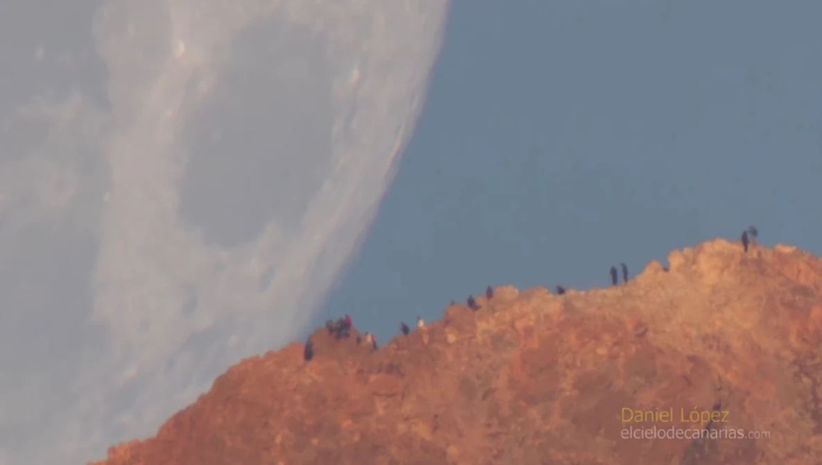 Watch Moon Setting Behind Teide Volcano on YouTube.