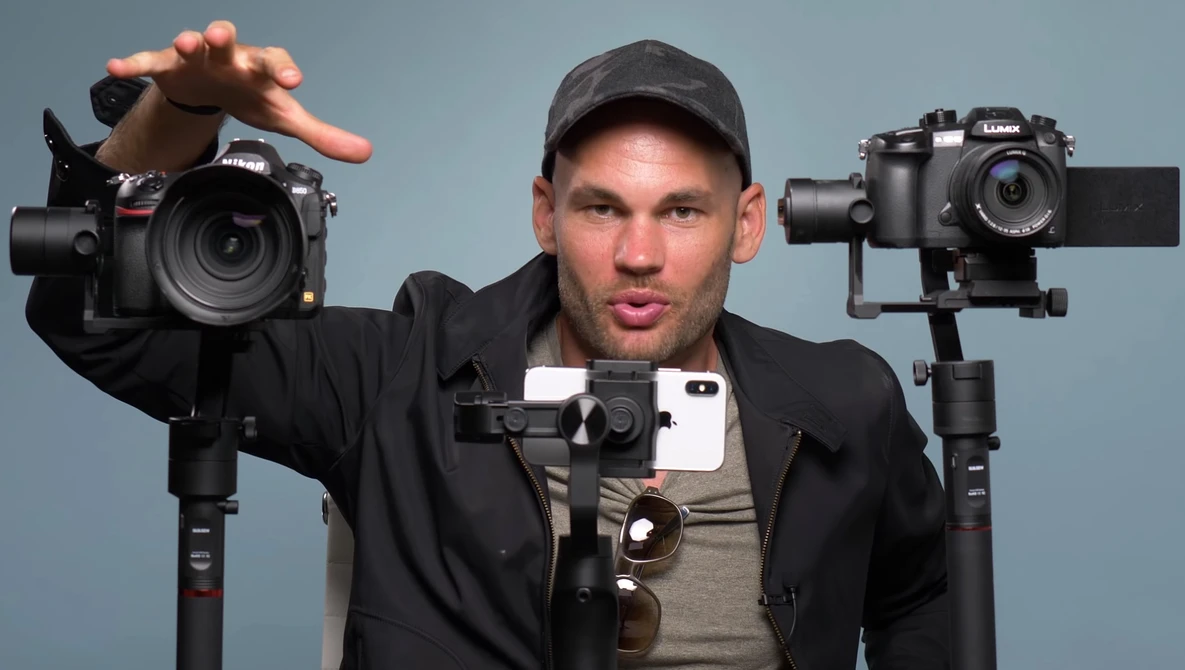 Watch D850 Vs GH5 Vs iPhone X Gimbal Test on YouTube.