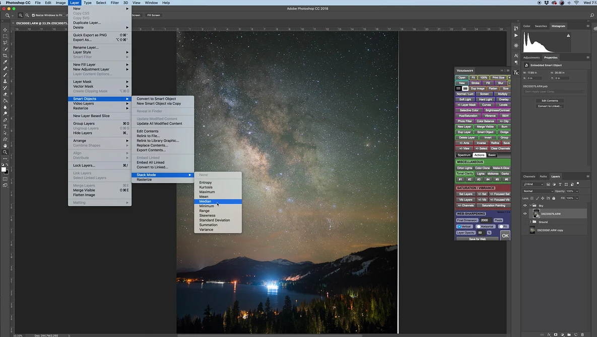 Watch How to reduce noise in astrophotography - Photoshop tutorial on YouTube.