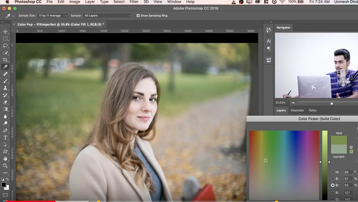 Watch Make Colors POP & Bring Them to Life with Photoshop on YouTube.