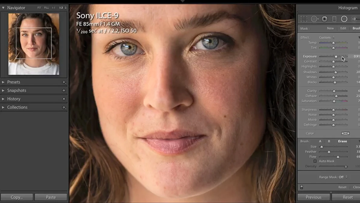 Watch Chris Orwig's Lightroom Tips To Bring Out The Eyes In A Portrait on YouTube.