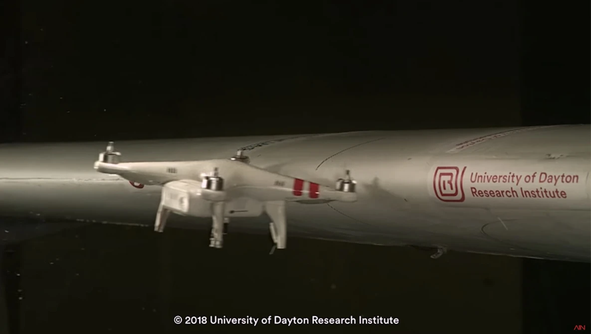 Watch What Happens When a Drone Hits an Airplane Wing? – AIN on YouTube.