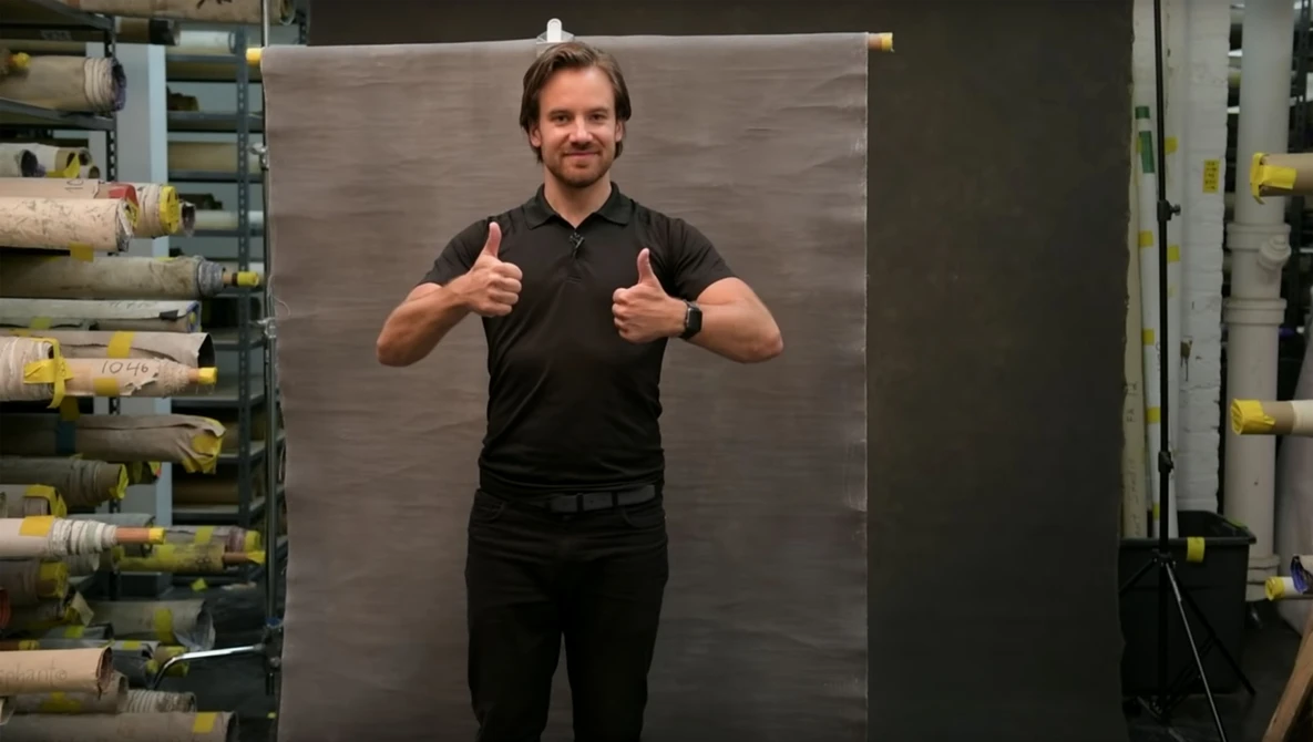 Watch How to mount a small canvas backdrop on YouTube.